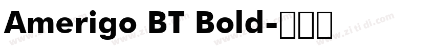 Amerigo BT Bold字体转换